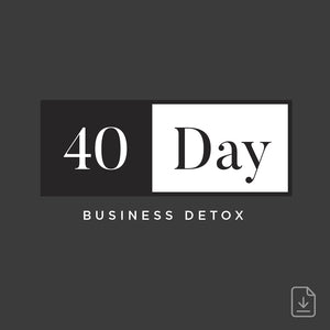 40 day business detox video series (Digital Download)
